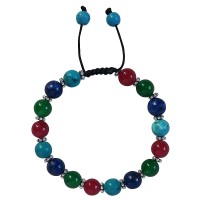 Mixed stone 10mm beads bracelet