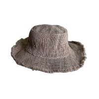 Hemp frills hat