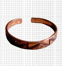 Carved Cupper Bangle