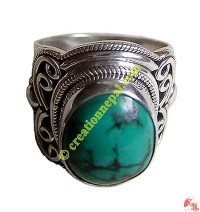 Turquoise-silver finger ring15
