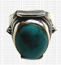 Turquoise finger ring 12