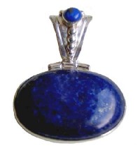 Oval hinge silver pendant