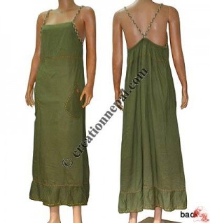 Braided strap long dress