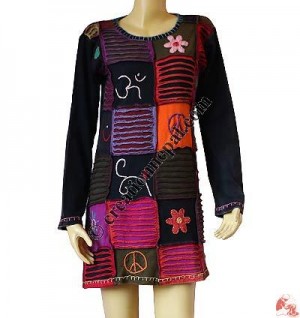 Mantra-peace rib dress