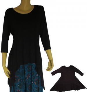 Drape Front viscose dress 2