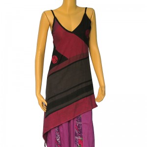 Asymmetrical Khaddar cotton top