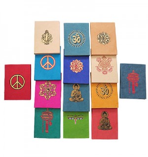 Auspicious signs lokta notebook