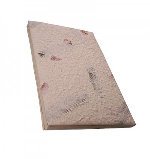 Flower mixed foamy large notebook