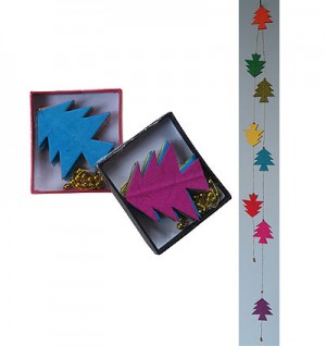 Large tree Lokta paper decorative garland