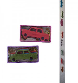 Car shapes Lokta paper decorative garland