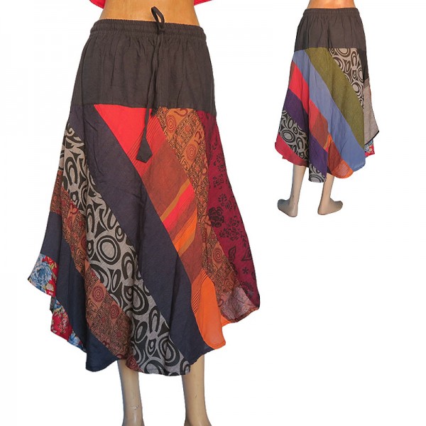 NEPALI COTTON SKIRT Cream Earthy Tribal Festival Handmade Natural Organic  Bohemian Gypsy Style Boho Skirt - Etsy